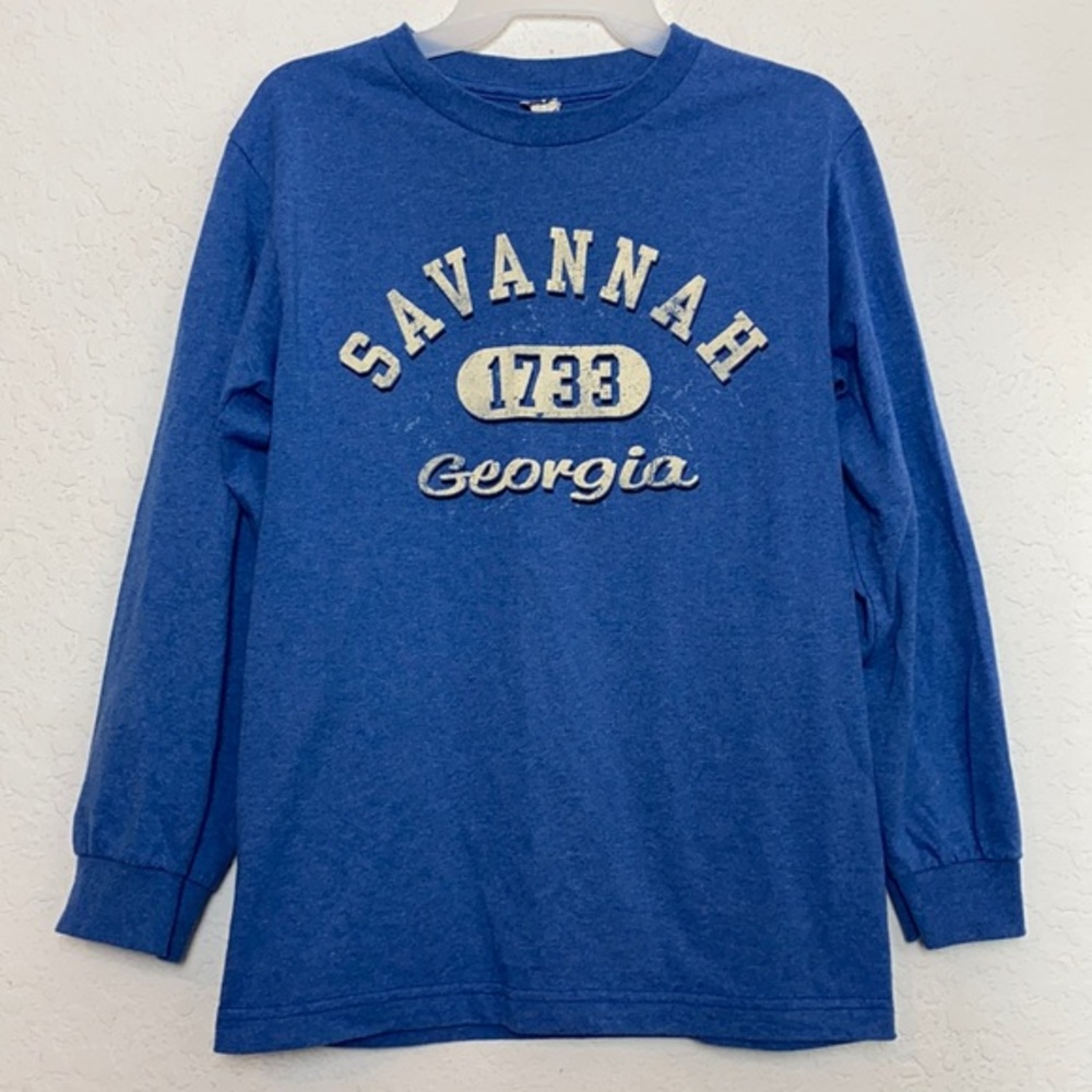 ✅Men Savannah Georgia Long Sleeve Shirt Size S
